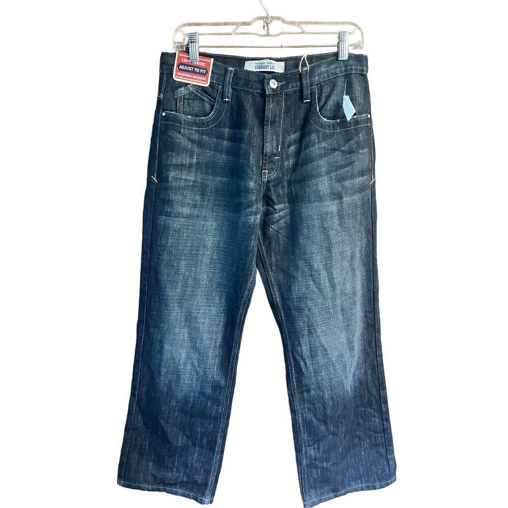 Wrangler Boys Straight Jeans Sz 12/14 Husky NWT